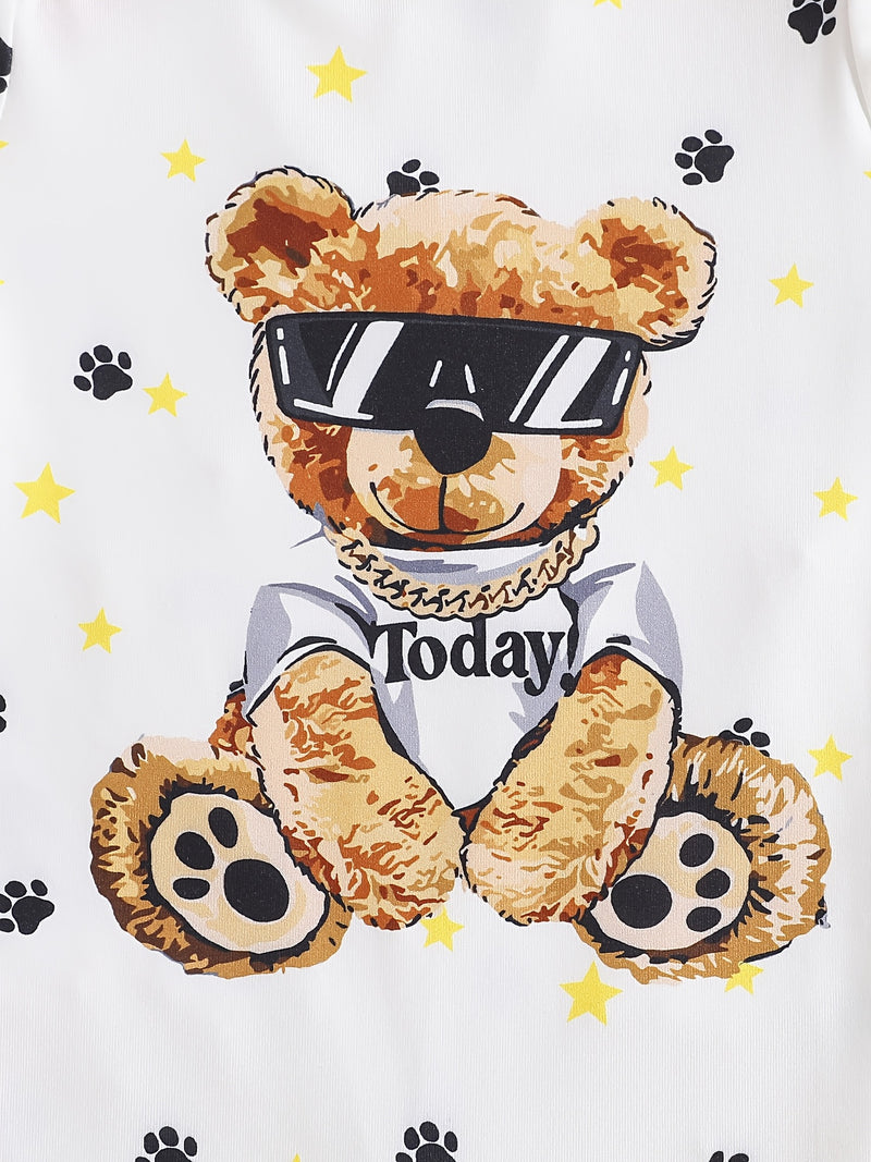 9pcs Newborn Infant Long-Sleeve Footed Bodysuit Set.