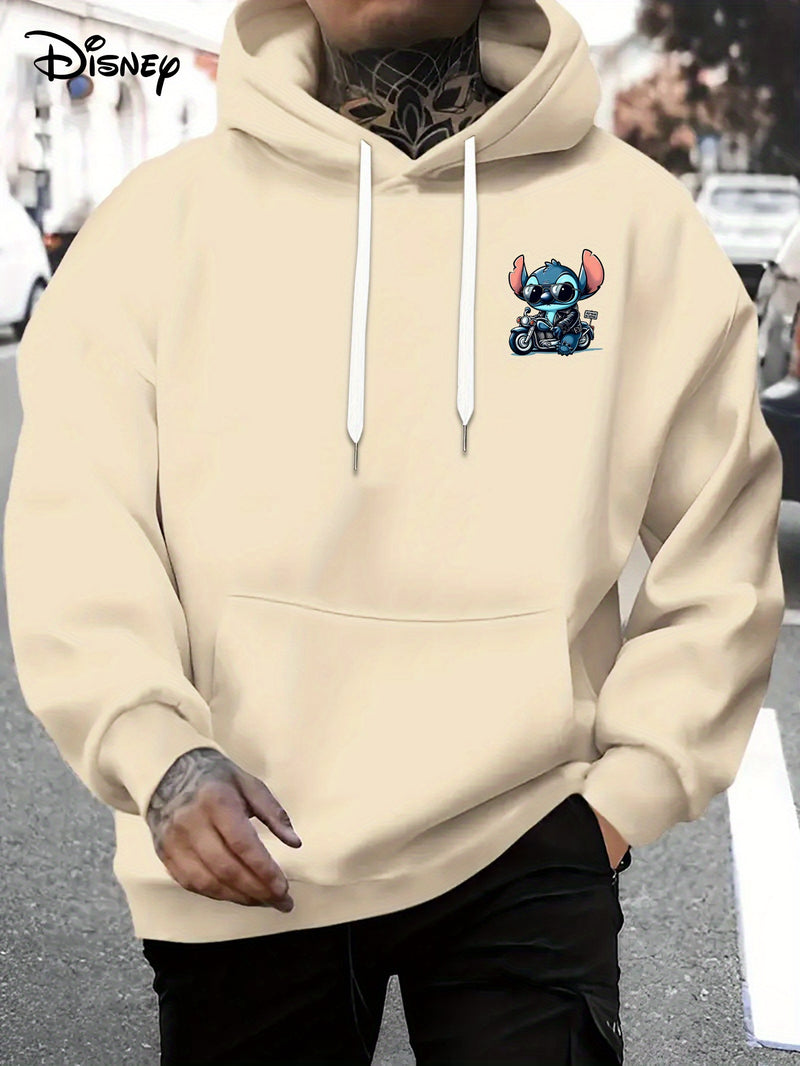 Disney Hoodie - Men's Stitch Driving Cartoon