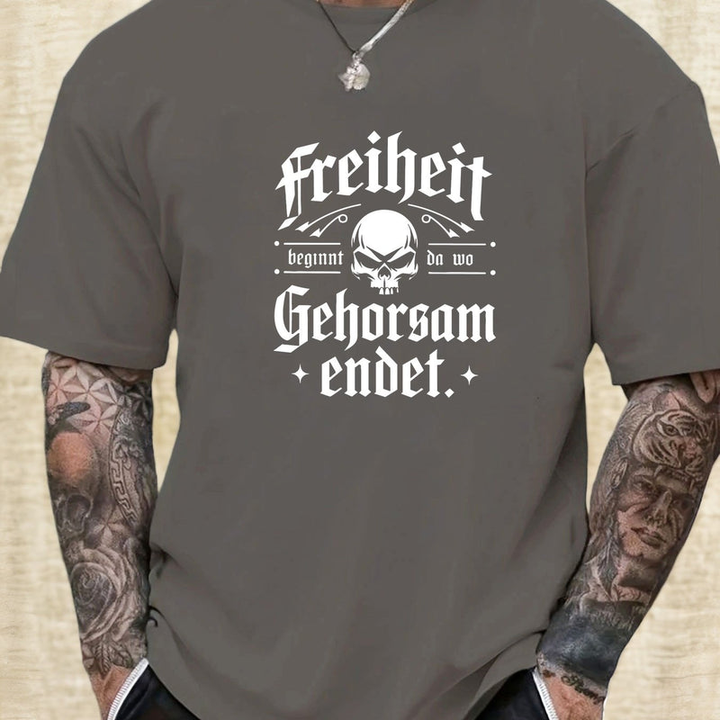 Men's Print Summer Casual Short Sleeve T-Shirt.