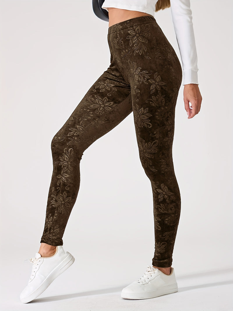 Chinese Style Women's Sports Leggings, High-Waisted.