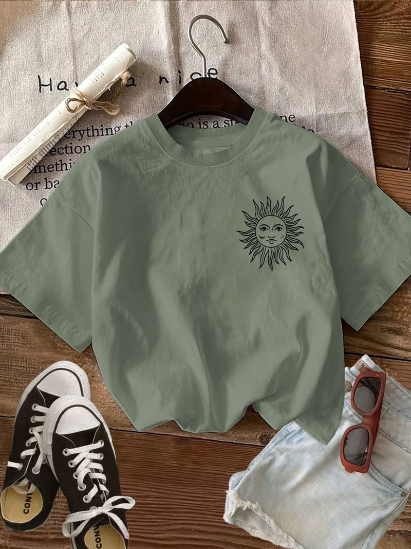 Women's Casual Top Hand-Painted Style.