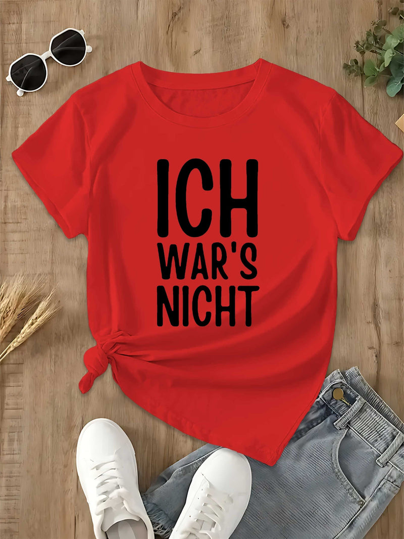 Women’s Fun and Humorous German Fashion T-shirt.