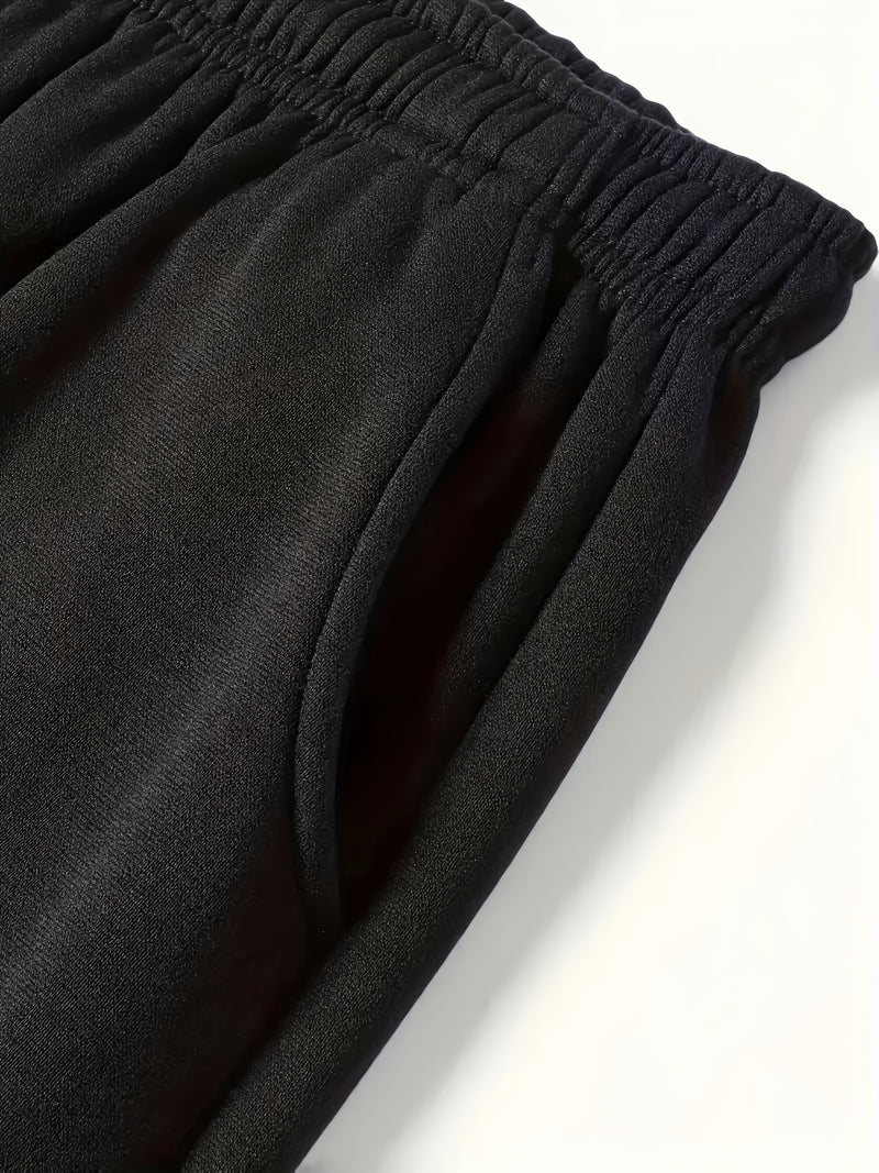 A Pair of Men's Casual Mid-Waist Sports Pants.