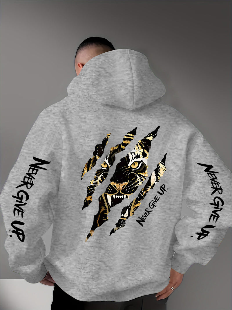 Men's Casual Personality Hooded Sweatshirt.