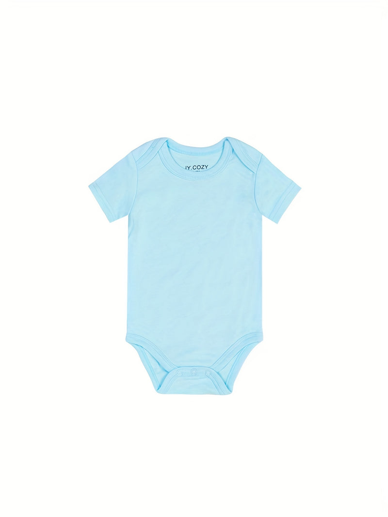 5pcs Baby Bodysuit Set with 5 Pairs of Newborn Pants, Girls Clothing Outfit.