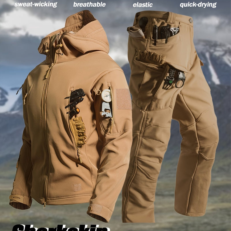 2pcs Men's Suit Jacket and Work Pants Tactical.