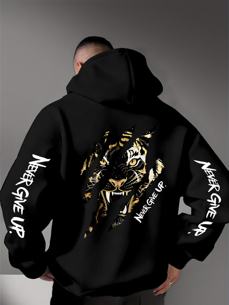 Men's Casual Personality Hooded Sweatshirt.