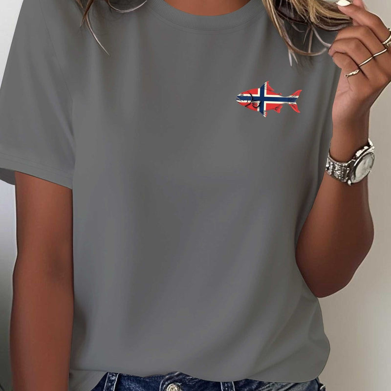 Women’s Casual Short Sleeve T-Shirt.