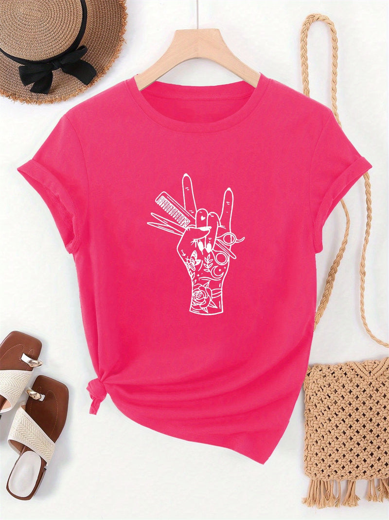 Women’s Summer Casual Short-Sleeve T-Shirt.