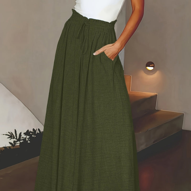 Spring And Autumn Women's Loose Long Pants.