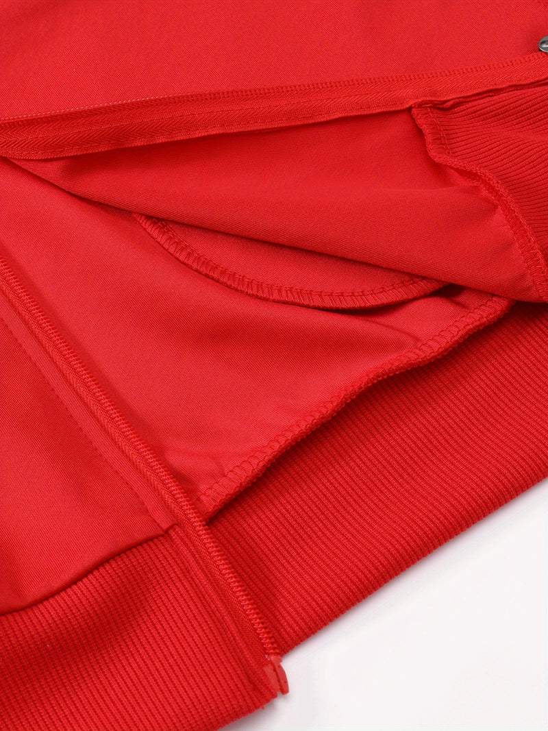 Men'S American-Style Casual Zip-Up Jacket for Spring And Autumn.
