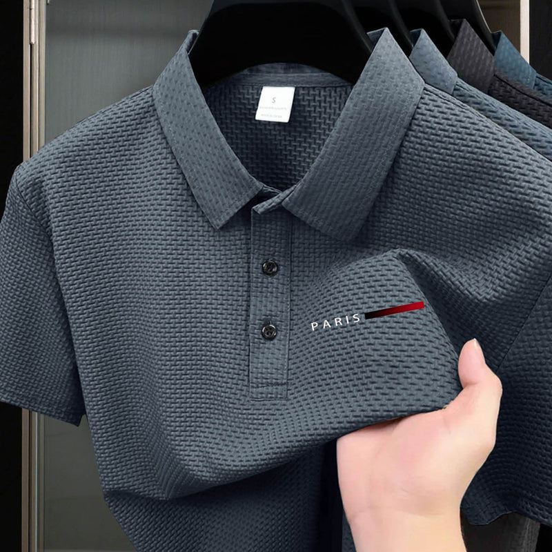 Plus Size Men's Summer Short Sleeve Shirt.
