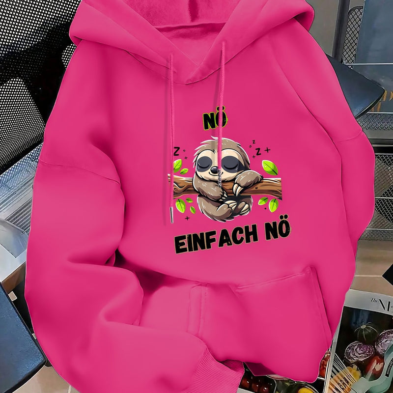 Women's casual hoodie for swear. Fall/winter style with long sleeves.