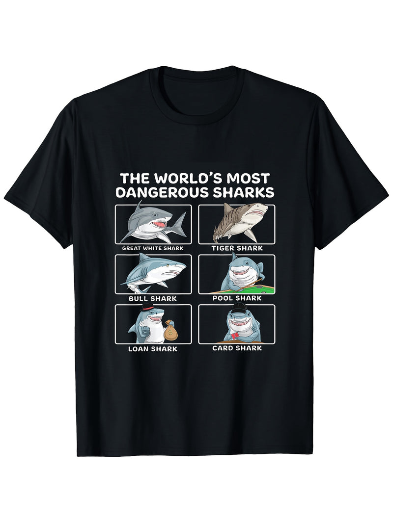 Men's Cotton Breathable Shark Shirt.