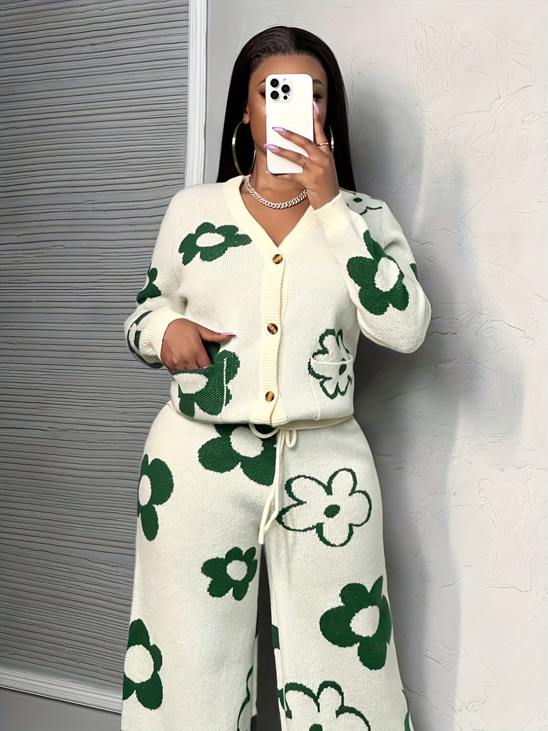 Women’s Casual Sweater And Pants Set.