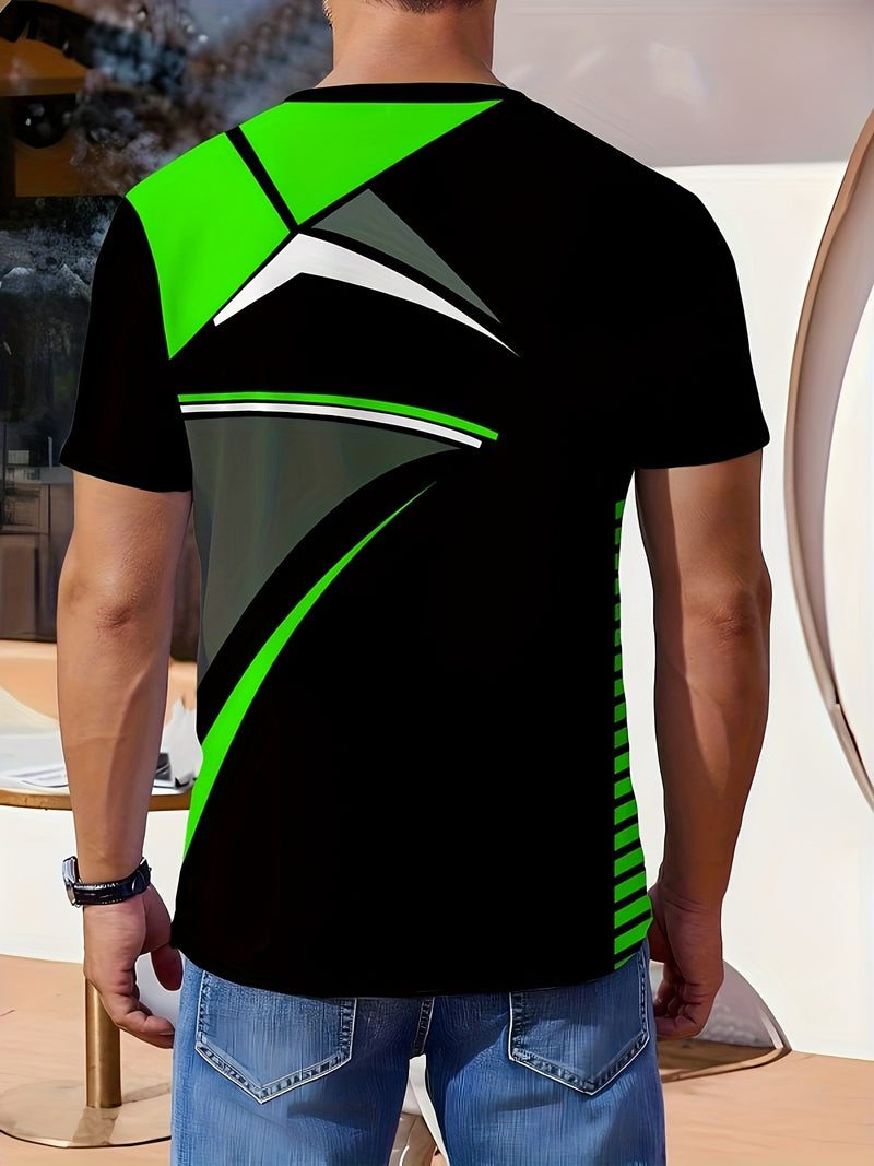 3pcs Men's Fashion Casual Crew Neck Short Sleeve T-Shirts.