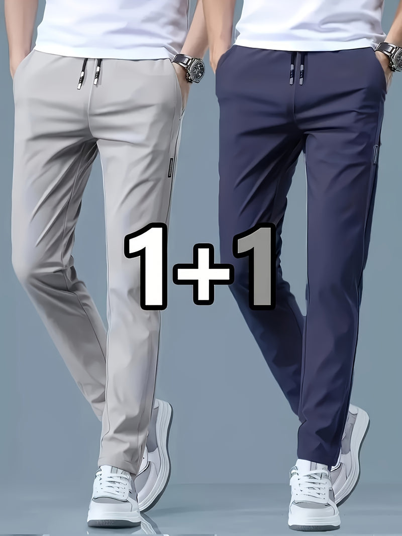 2-pcs Men's Quick-Dry Breathable Jogger Pants.
