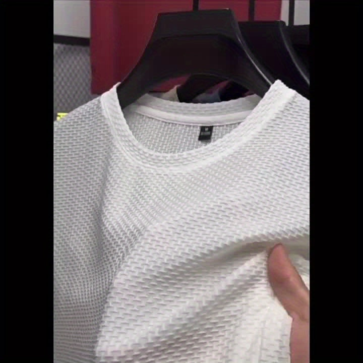 Men's T-Shirt, Cool And Breathable with a Round Neck And Short Sleeves.
