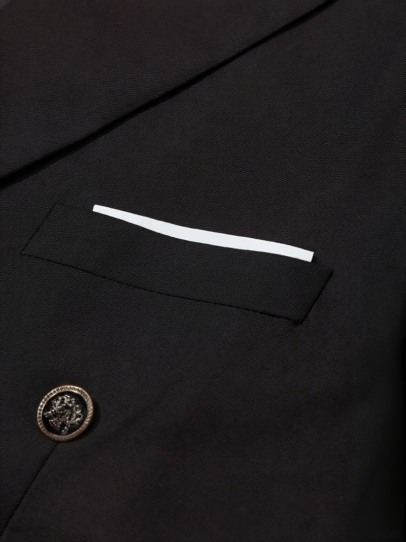 Men'S High-Quality New Two-Piece Suit, Trendy Business Casual Style.
