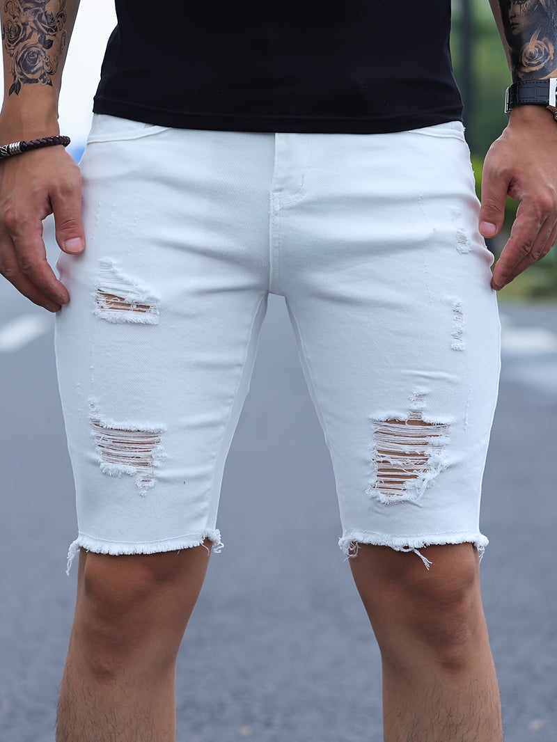 Men's Denim Shorts.