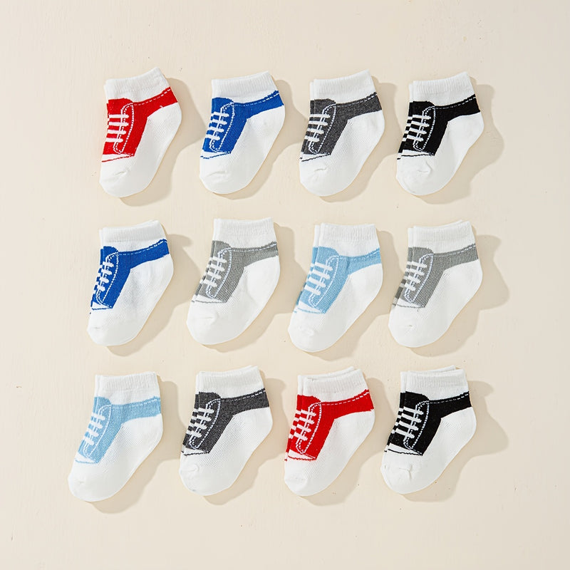 Six Pairs of Super Comfy And Fashionable Baby Socks.