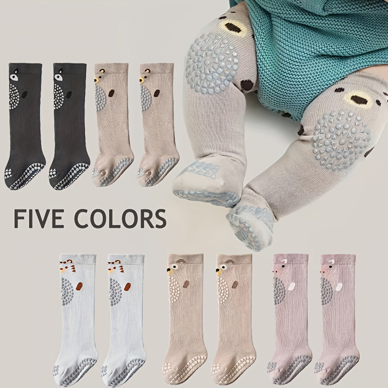 A Pair of Mid-Length Socks with Knee, Featuring Non-Slip And Collision-Resistant Designs.