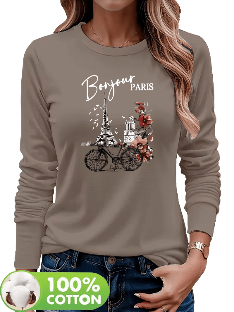 Women's T-Shirt for Autumn And Winter, a Comfortable And Breathable Casual.