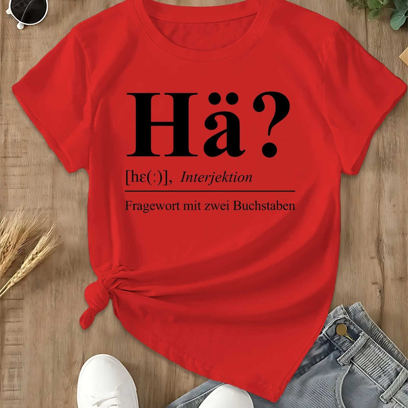 Women's German Graphic T-Shirt.