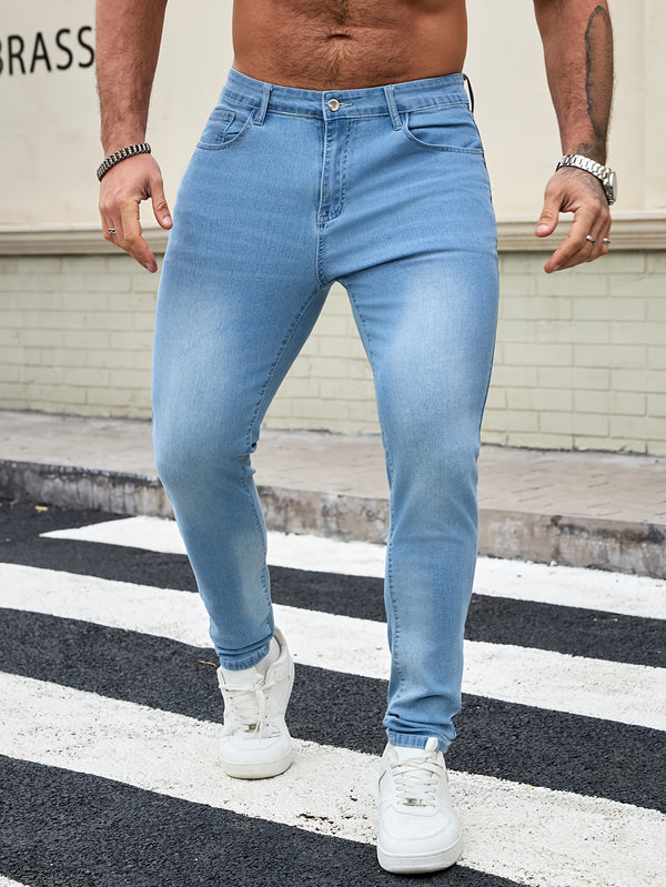Men's Slim Fit Denim Pants.