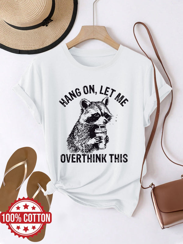 Women’s Graphic Print T-shirt, Short Sleeve Crew Neck Casual.