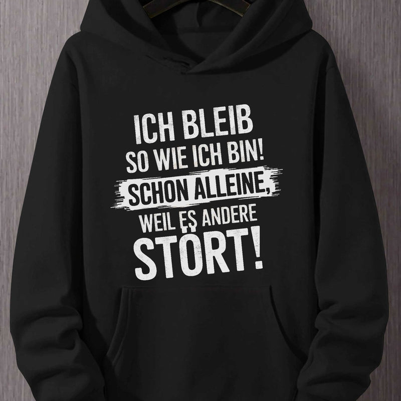 Men's German Quote Hooded Sweatshirt.