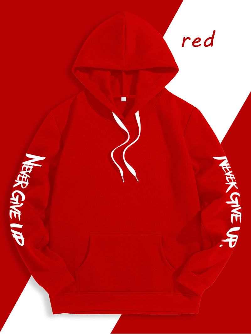Men's Casual Personality Hooded Sweatshirt.
