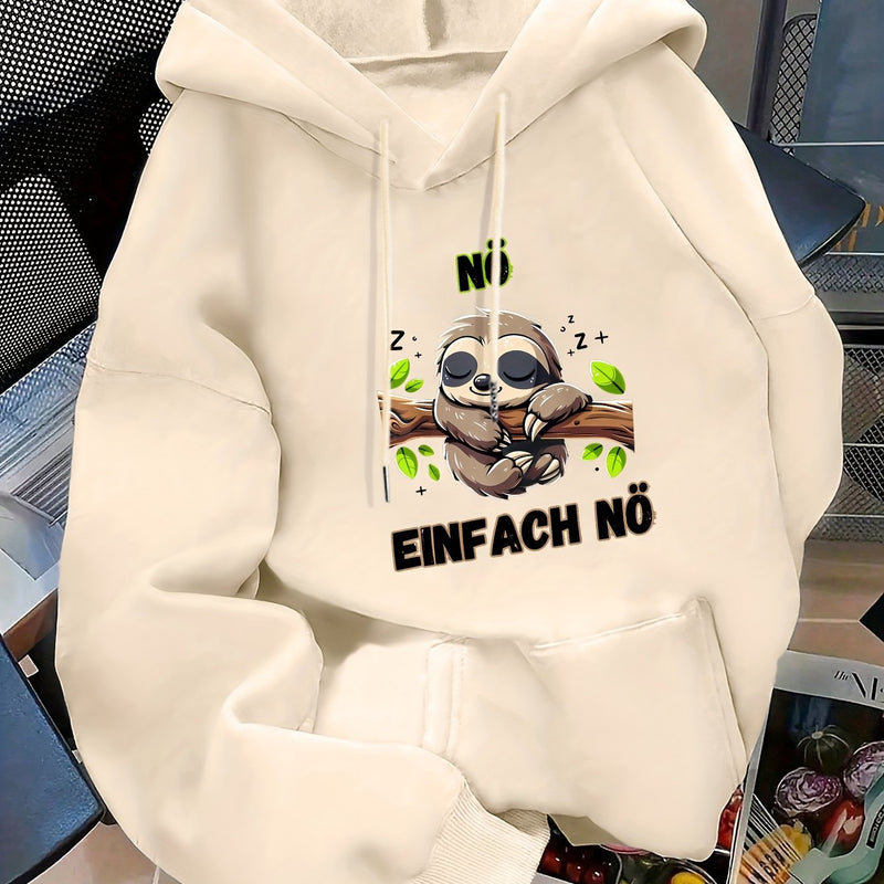 Women's casual hoodie for swear. Fall/winter style with long sleeves.