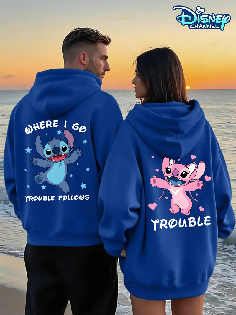 1pc Couple's Hoodie, Suitable for Men and Women.