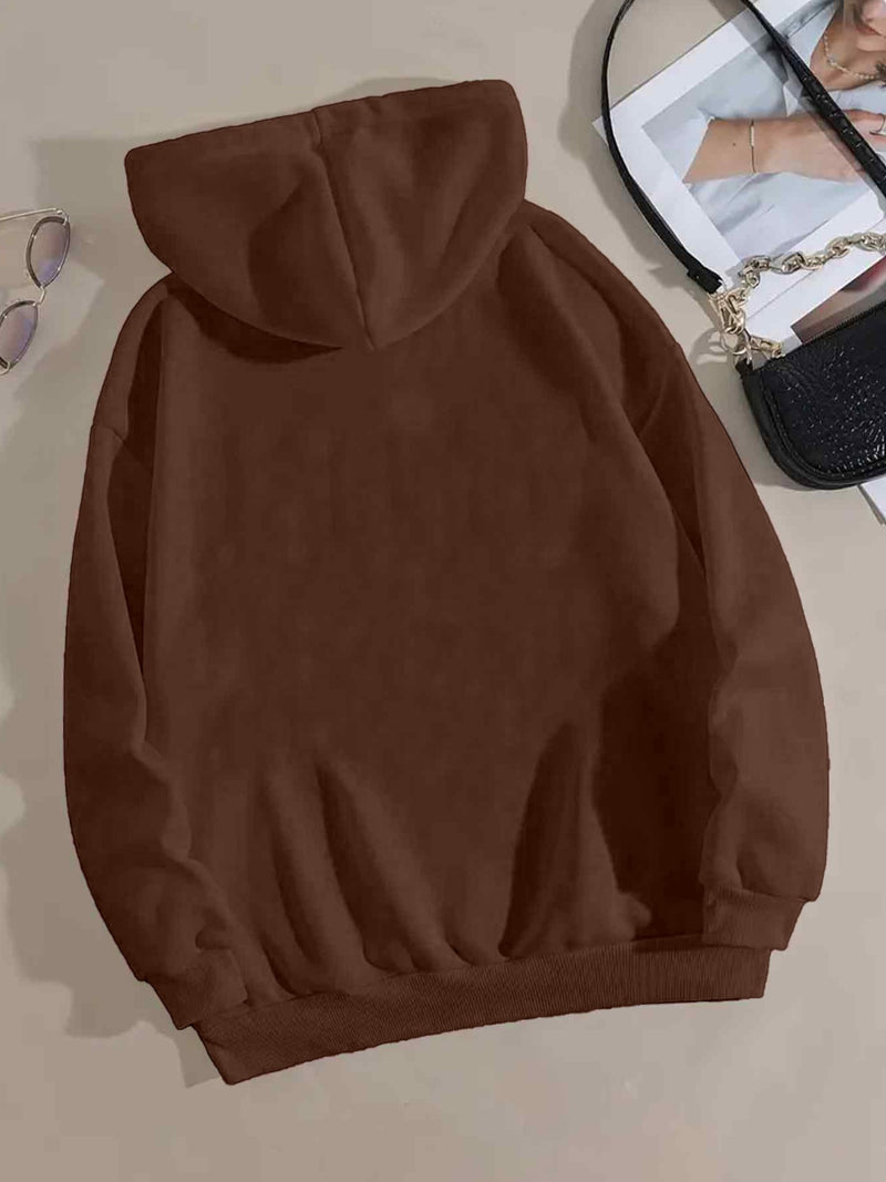 Women's Hooded Pullover with Pocket.