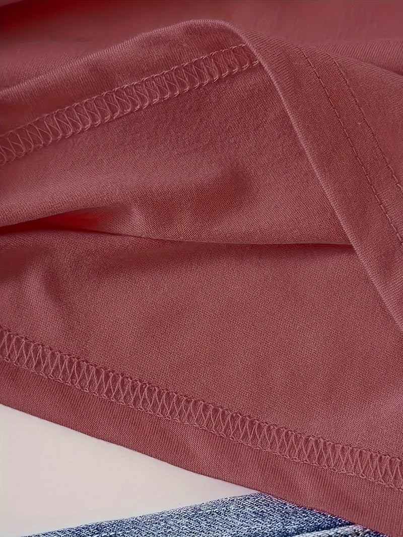 Women's Round Neck Short Sleeve Top.