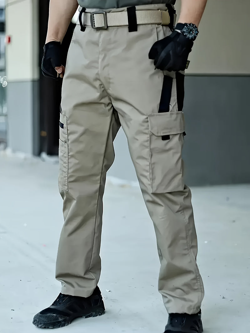 Men's Tactical Outdoor Pants - Durable Multi-Pocket Design for Hiking.