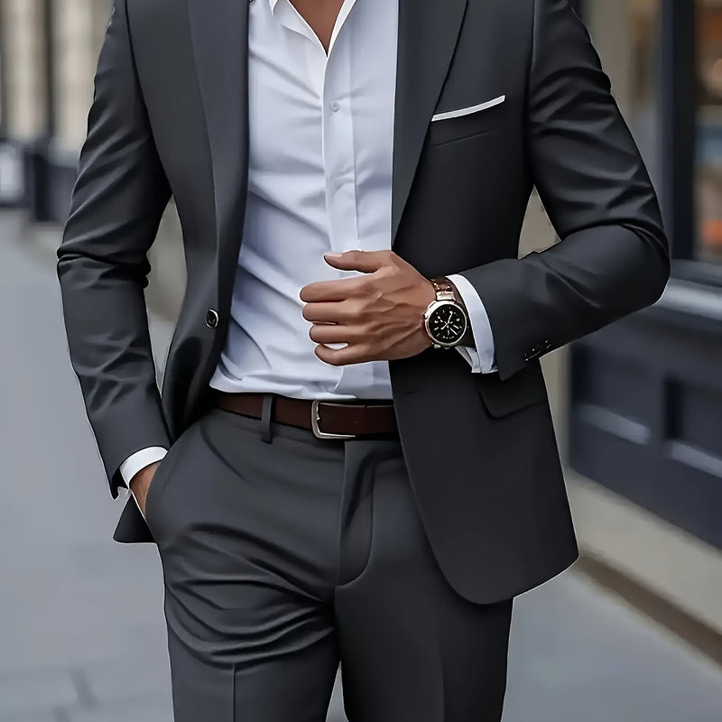 Men's Two-Piece Formal Suit by Elitefit.