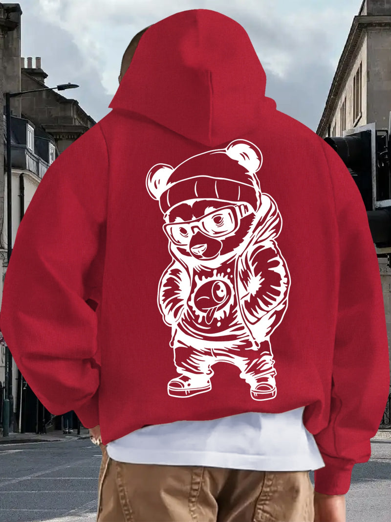 Men's Casual Hooded Sweatshirt.