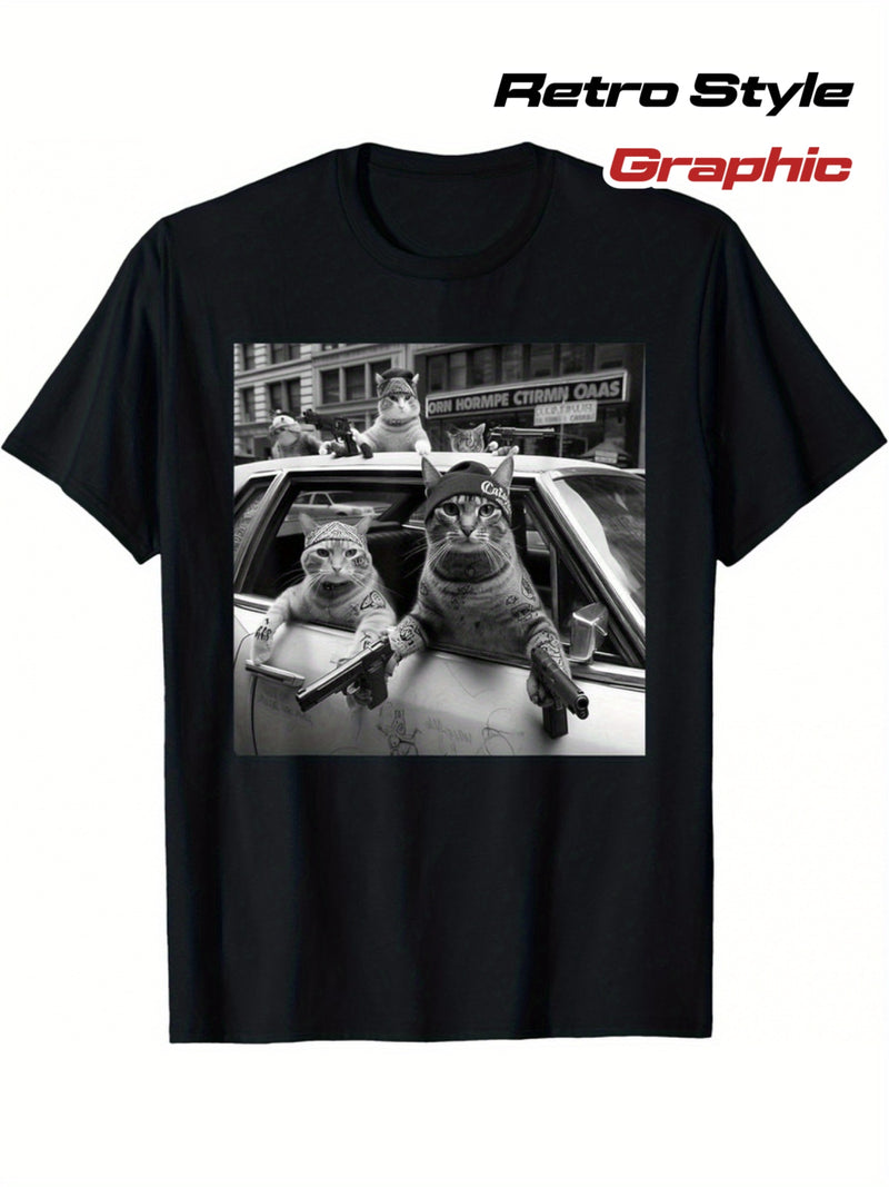 Men’s Black Crewneck Shirt.