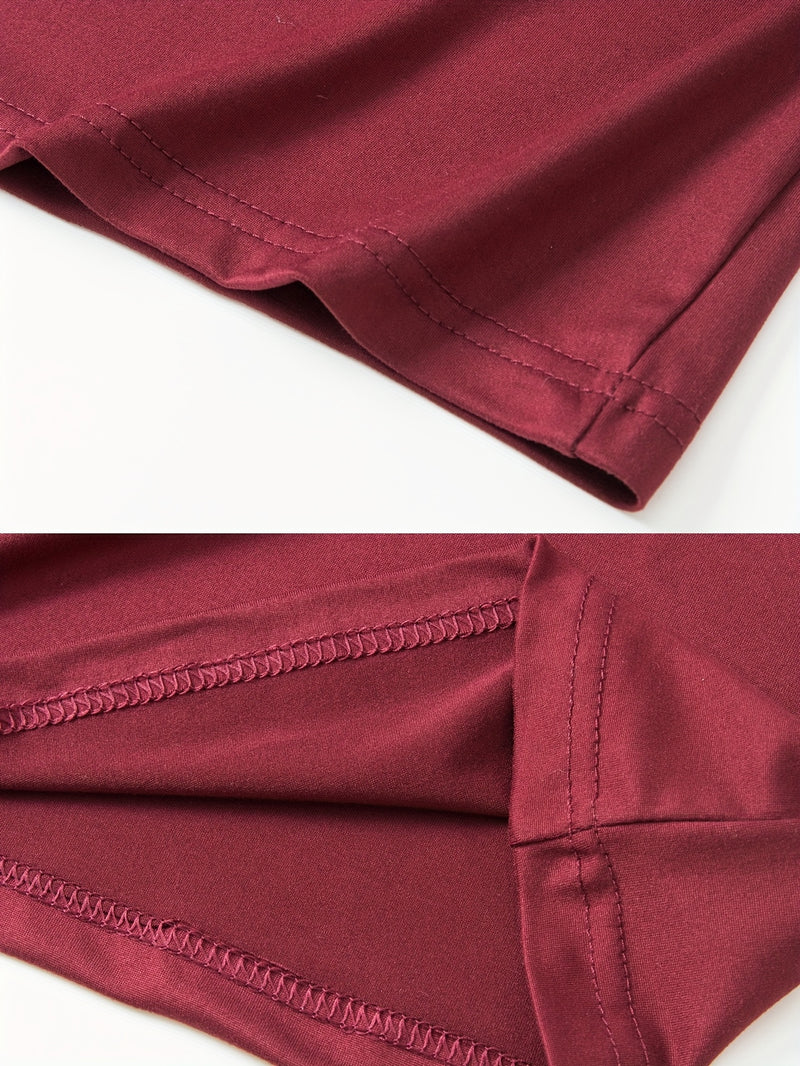 5pcs Men'S Casual V-Neck Short Sleeve T-Shirts.