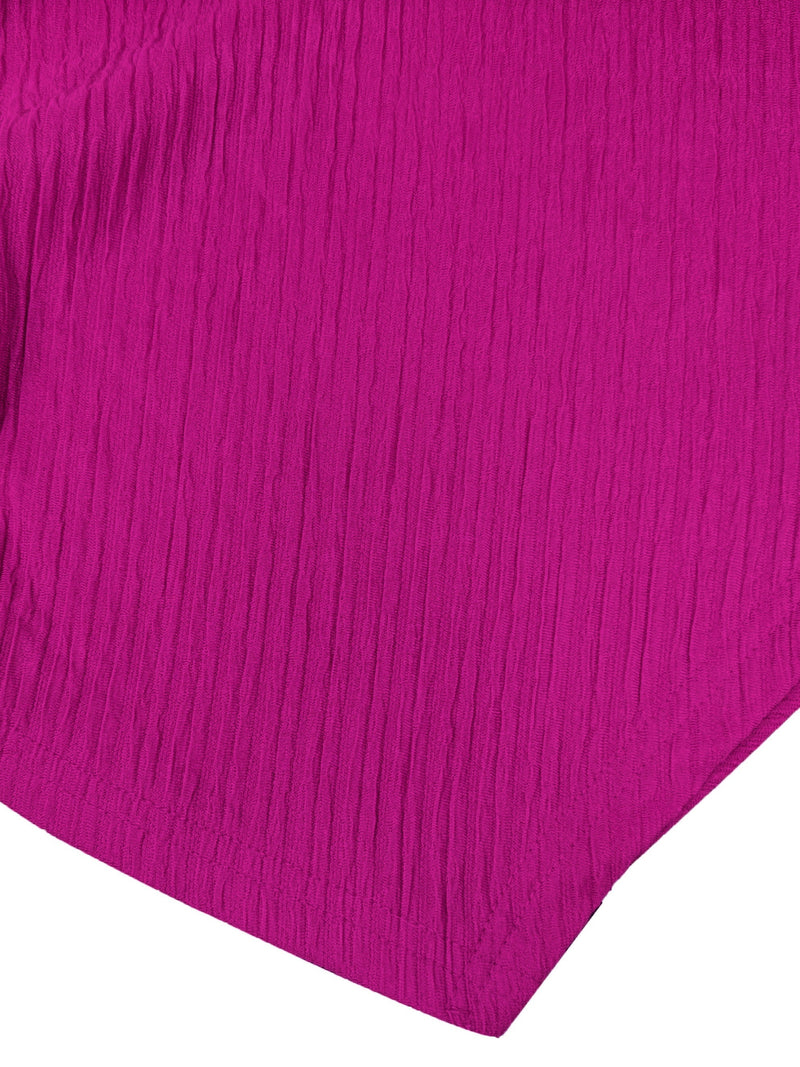 Women’s Solid Color Elegant Summer Skirt Set, Slant Shoulder Top & Drawstring Bodycon Skirt Outfits.