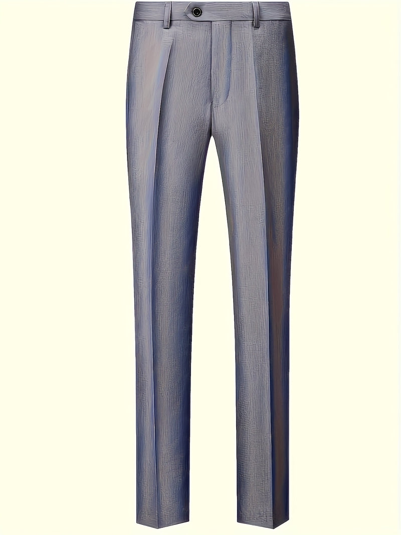 Men's Business Solid Color Classic Elegant Two-Piece Suit.