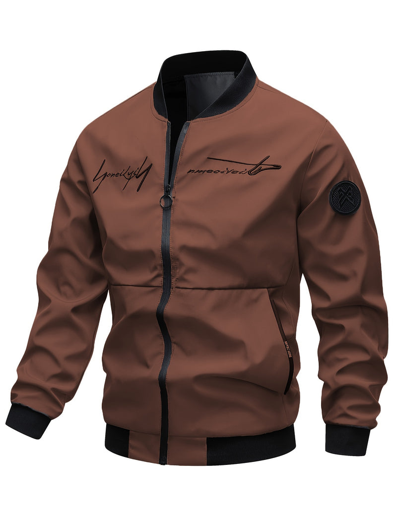 Men'S Casual Versatile Jacket for Young Adults, Stylish Baseball Coat.