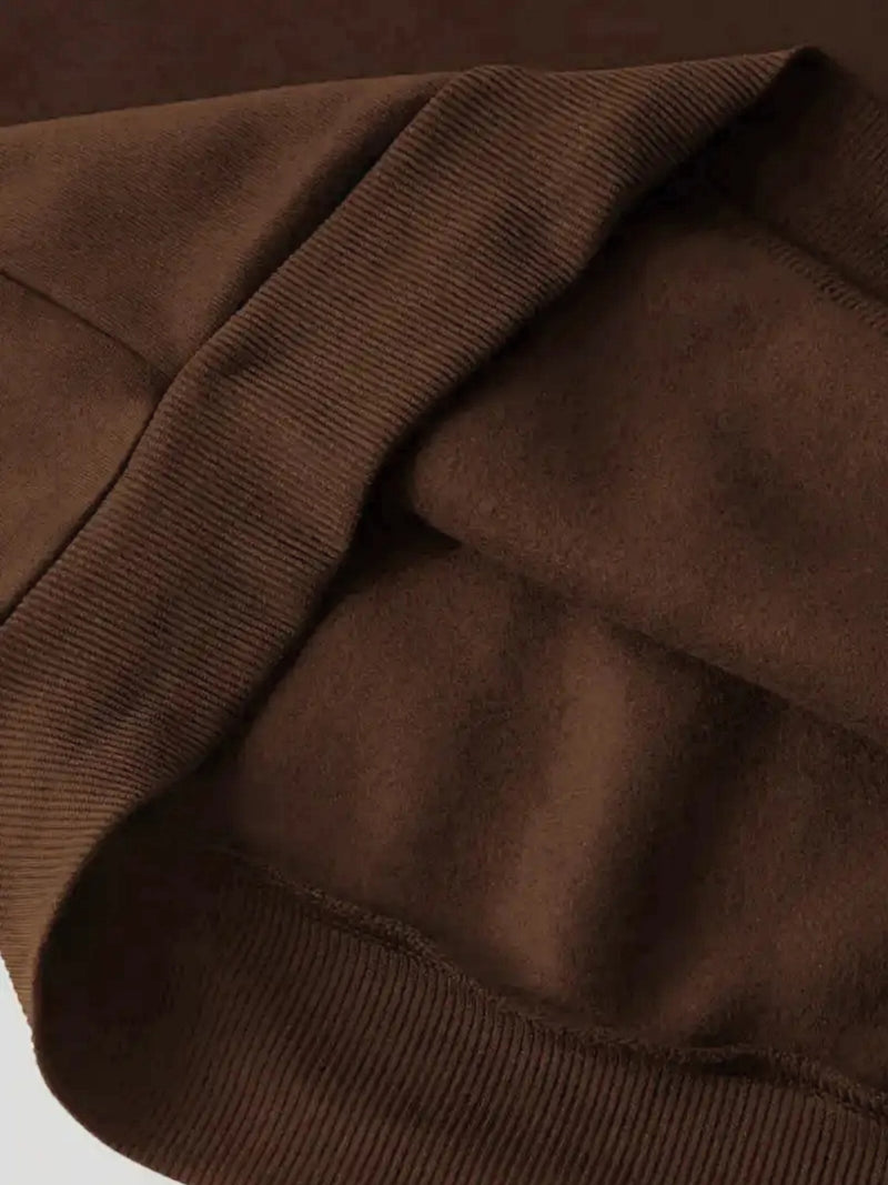 Women's European and American Fashion -Lined Hooded Sweatshirt and Pants.