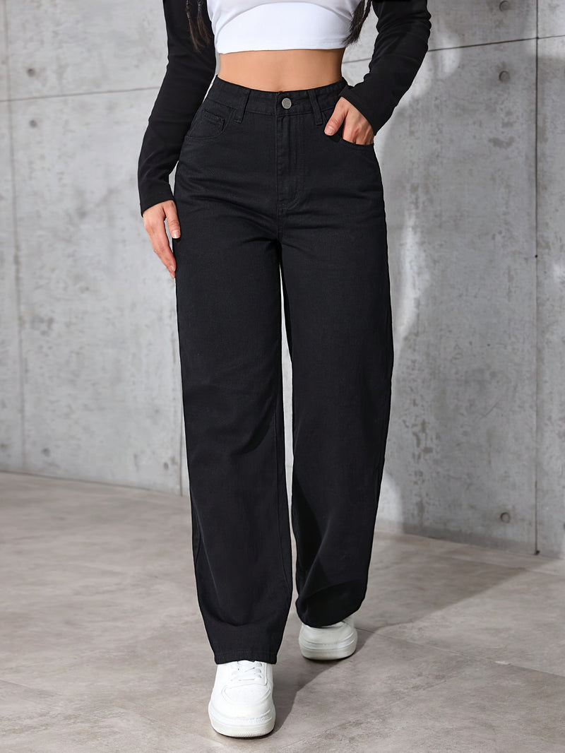 Women’s Trendy High-Waisted Straight-Leg Trends.