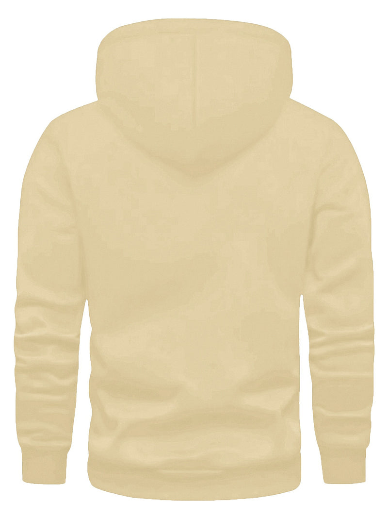 Men's Fleece-Lined Hooded Sweatshirt.