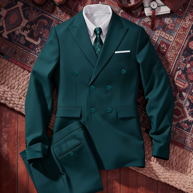 Light Business-Casual-Elegant Suit Set, Two-Piece Outerwear.