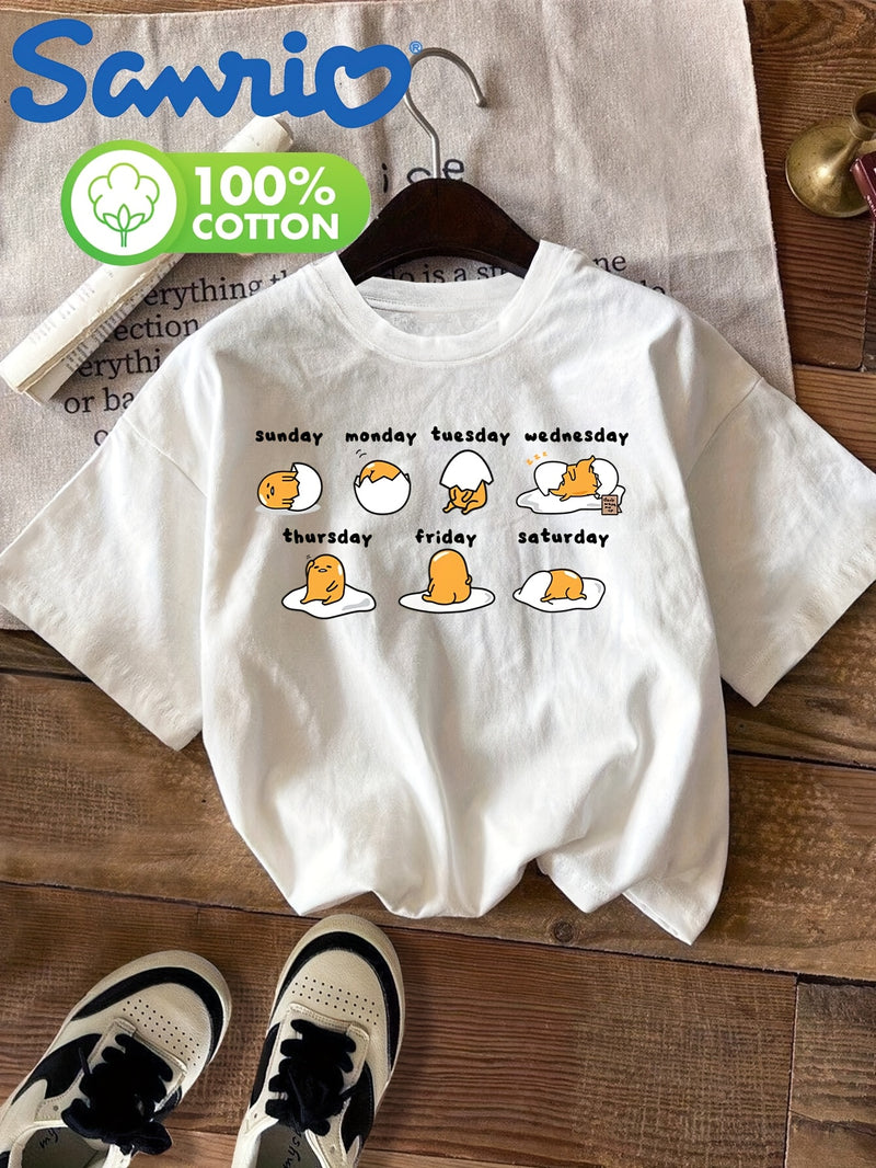 Women’s T-Shirt - Cute -Gudedata Ma Print Short Sleeve Crew Neck.