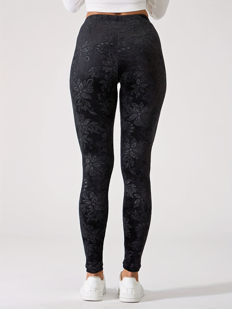 Chinese Style Women's Sports Leggings, High-Waisted.